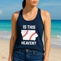 Is This Heaven Iowa Baseball Women's Tank Top thumb 2