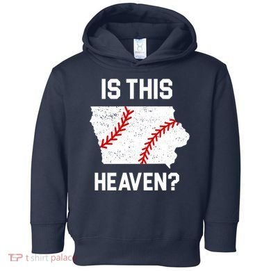 Is This Heaven Iowa Baseball Toddler Hoodie