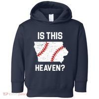 Is This Heaven Iowa Baseball Toddler Hoodie thumb 0