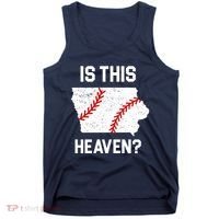 Is This Heaven Iowa Baseball Tank Top thumb 0