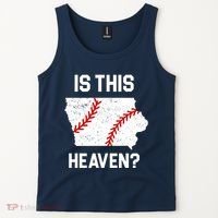 Is This Heaven Iowa Baseball Tank Top thumb 2
