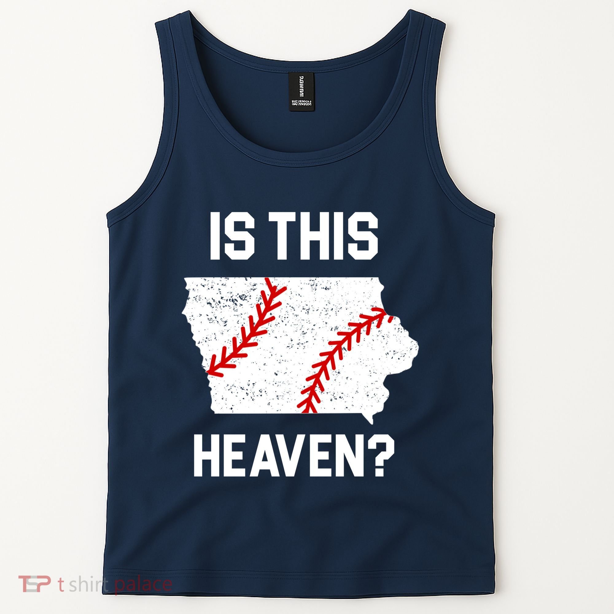 Is This Heaven Iowa Baseball Tank Top