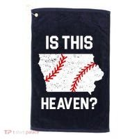Is This Heaven Iowa Baseball Golf Towel thumb 0