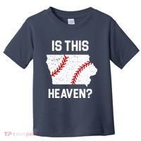 Is This Heaven Iowa Baseball Toddler T-Shirt thumb 0