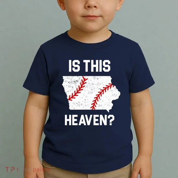 Is This Heaven Iowa Baseball Toddler T-Shirt