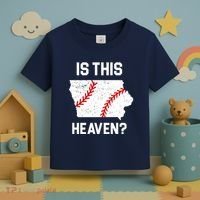 Is This Heaven Iowa Baseball Toddler T-Shirt thumb 3