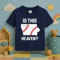Is This Heaven Iowa Baseball Toddler T-Shirt thumb 3