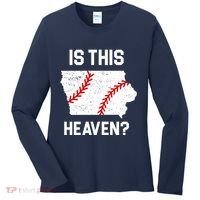 Is This Heaven Iowa Baseball Women's Long Sleeve Shirt thumb 0