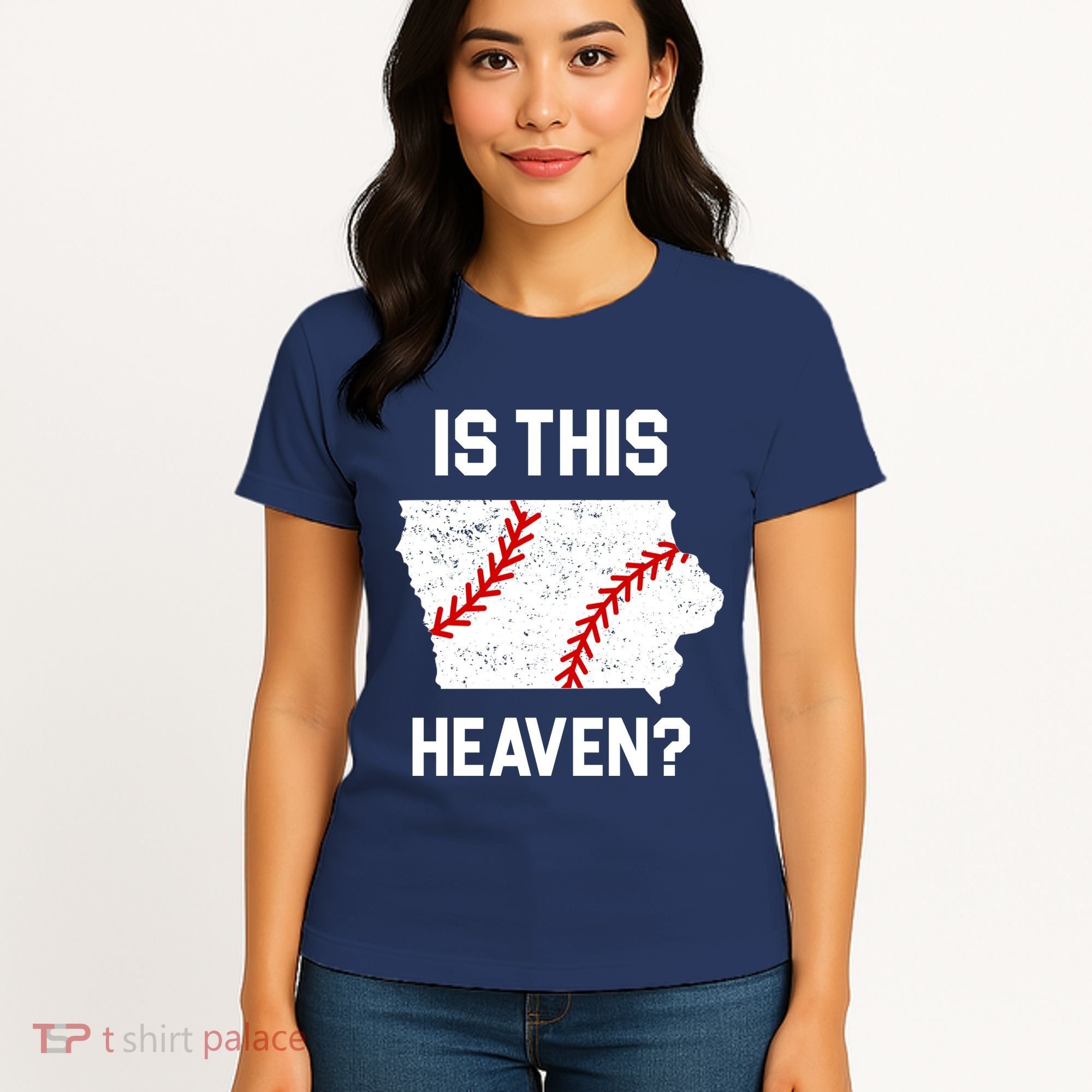 Is This Heaven Iowa Baseball Women's T-Shirt