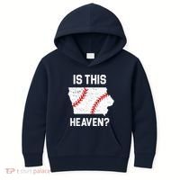 Is This Heaven Iowa Baseball Kids Hoodie thumb 0
