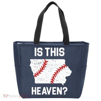 Is This Heaven Iowa Baseball Tote Bag
