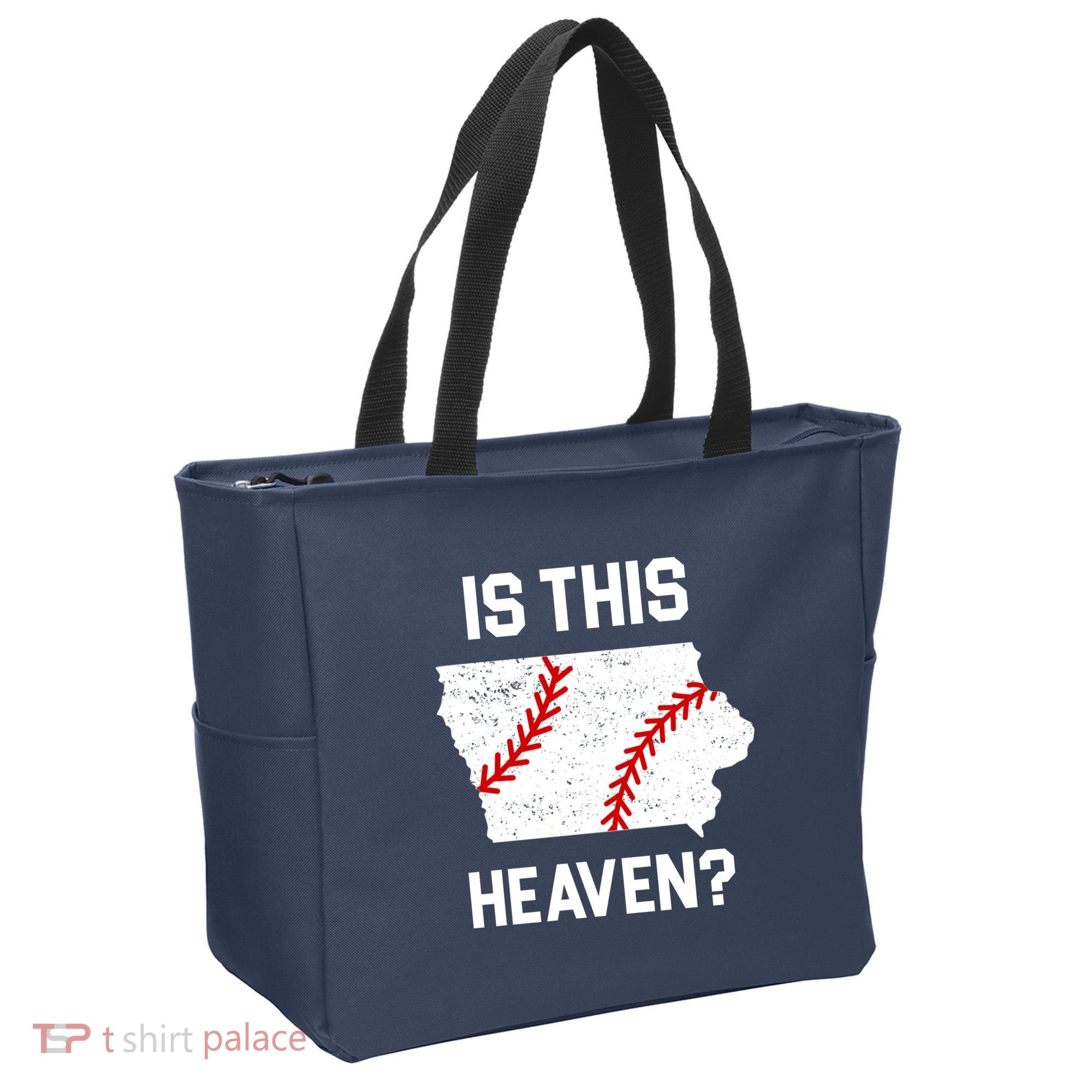 Is This Heaven Iowa Baseball Tote Bag