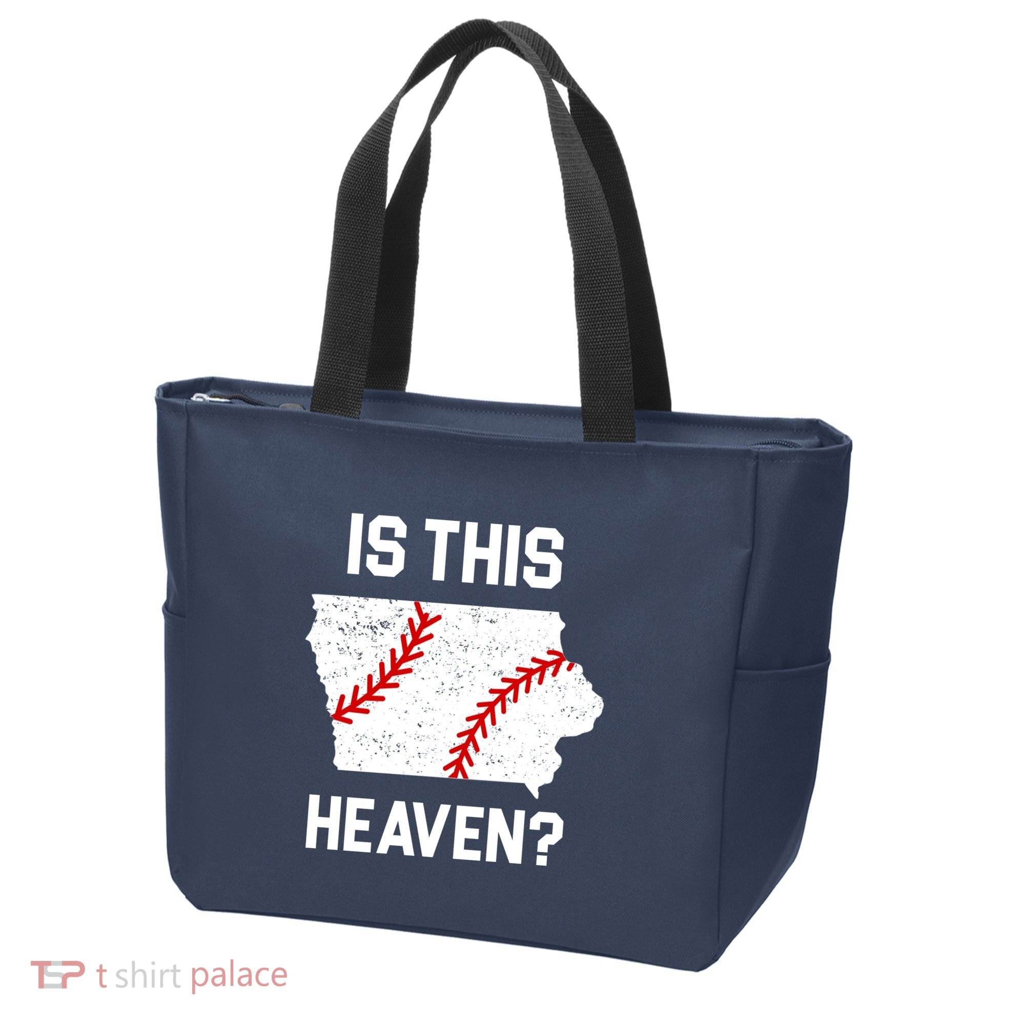 Is This Heaven Iowa Baseball Tote Bag