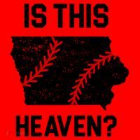 Is This Heaven Iowa Baseball Santa Hat thumb 1