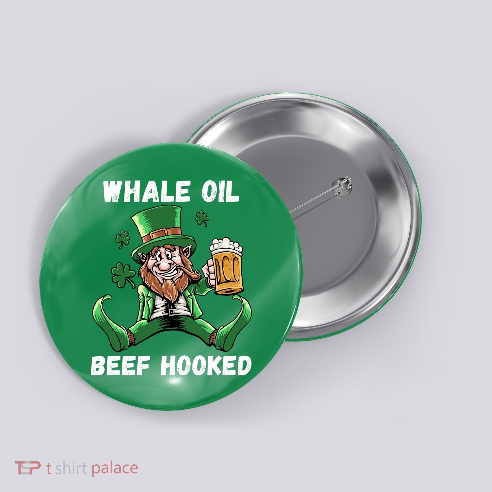 IRISH TODAY HUNGOVER TOMORROW ST PATRICKS DAY Button