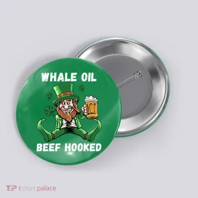 IRISH TODAY HUNGOVER TOMORROW ST PATRICKS DAY Button