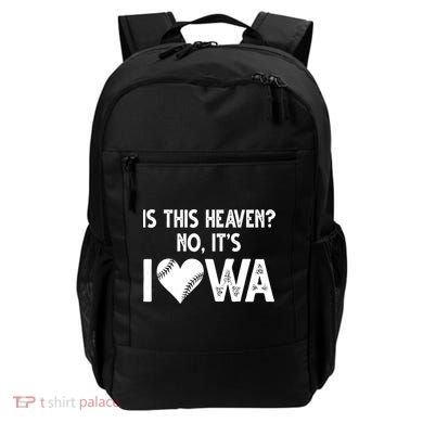Is This Heaven No It's Iowa Baseball Lover Backpack