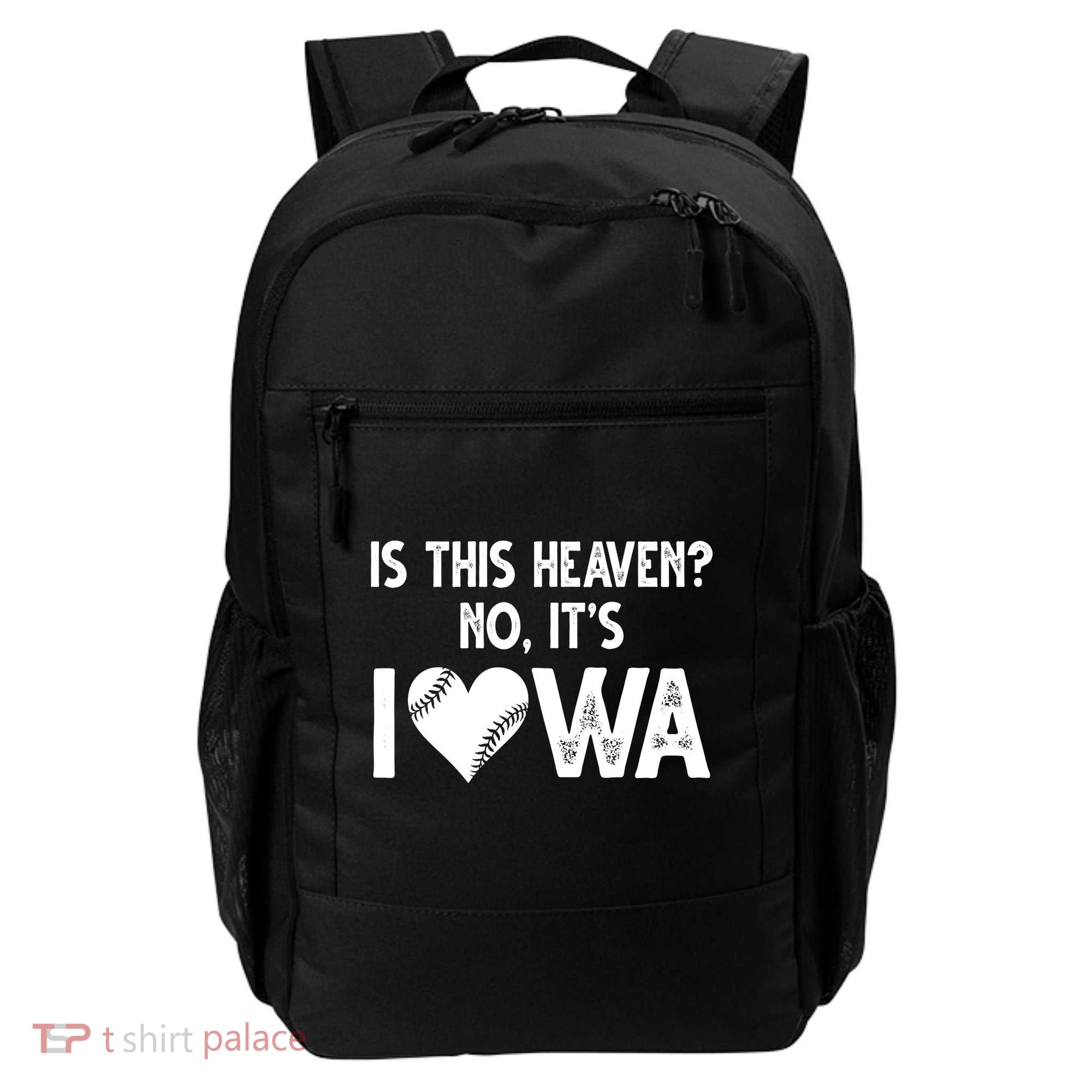 Is This Heaven No It's Iowa Baseball Lover Backpack