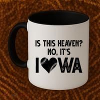 Is This Heaven No It's Iowa Baseball Lover Coffee Mug thumb 2