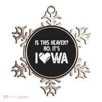 Is This Heaven No It's Iowa Baseball Lover Ornament thumb 0