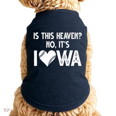 Is This Heaven No It's Iowa Baseball Lover Doggie Tank
