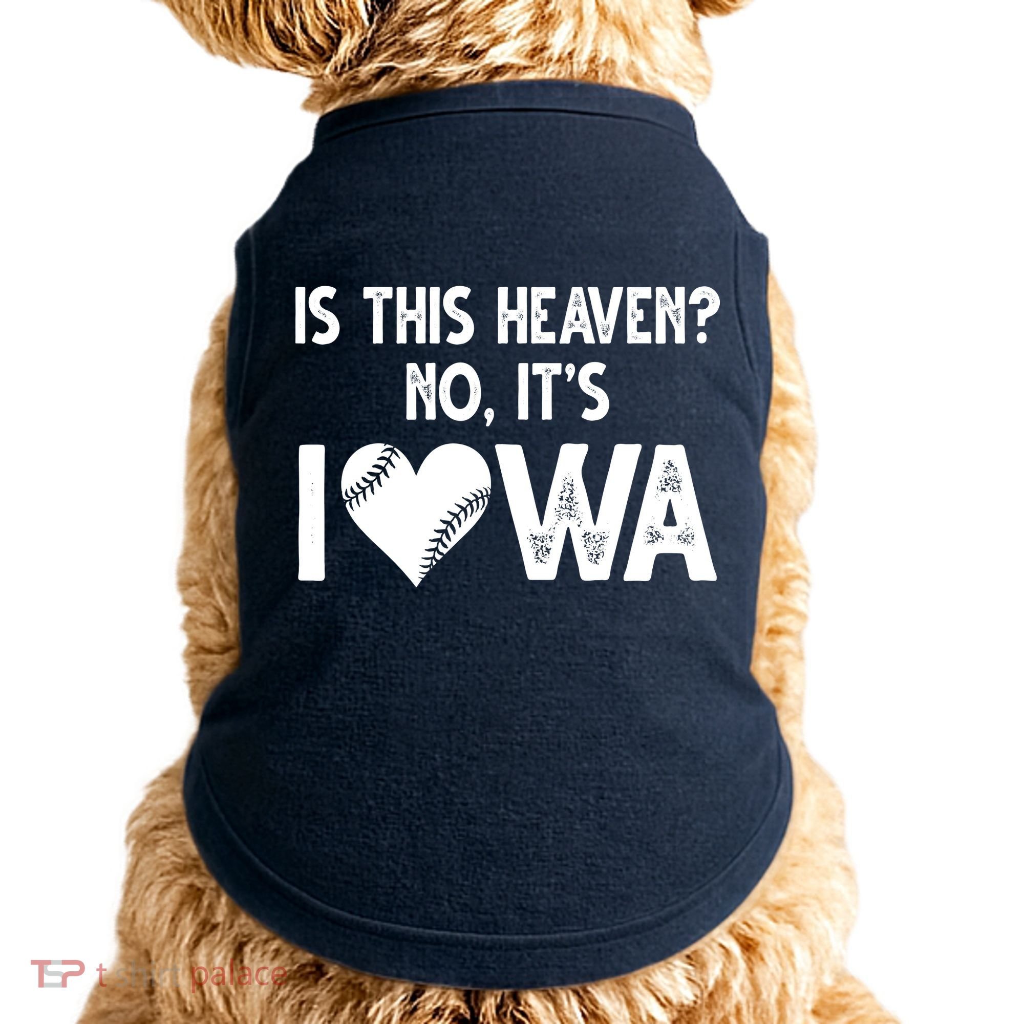 Is This Heaven No It's Iowa Baseball Lover Doggie Tank