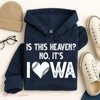 Is This Heaven No It's Iowa Baseball Lover Hoodie thumb 4