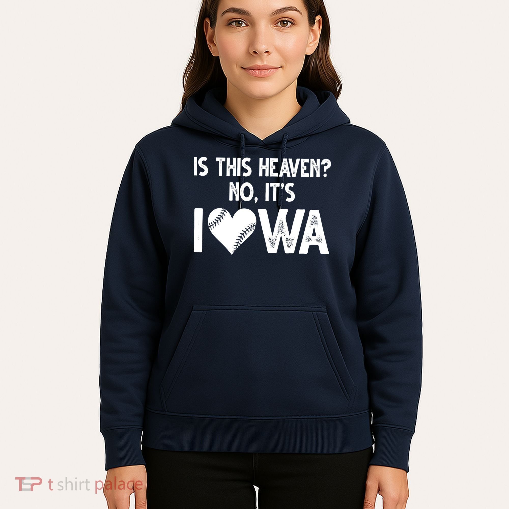 Is This Heaven No It's Iowa Baseball Lover Hoodie
