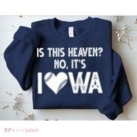 Is This Heaven No It's Iowa Baseball Lover Sweatshirt thumb 2