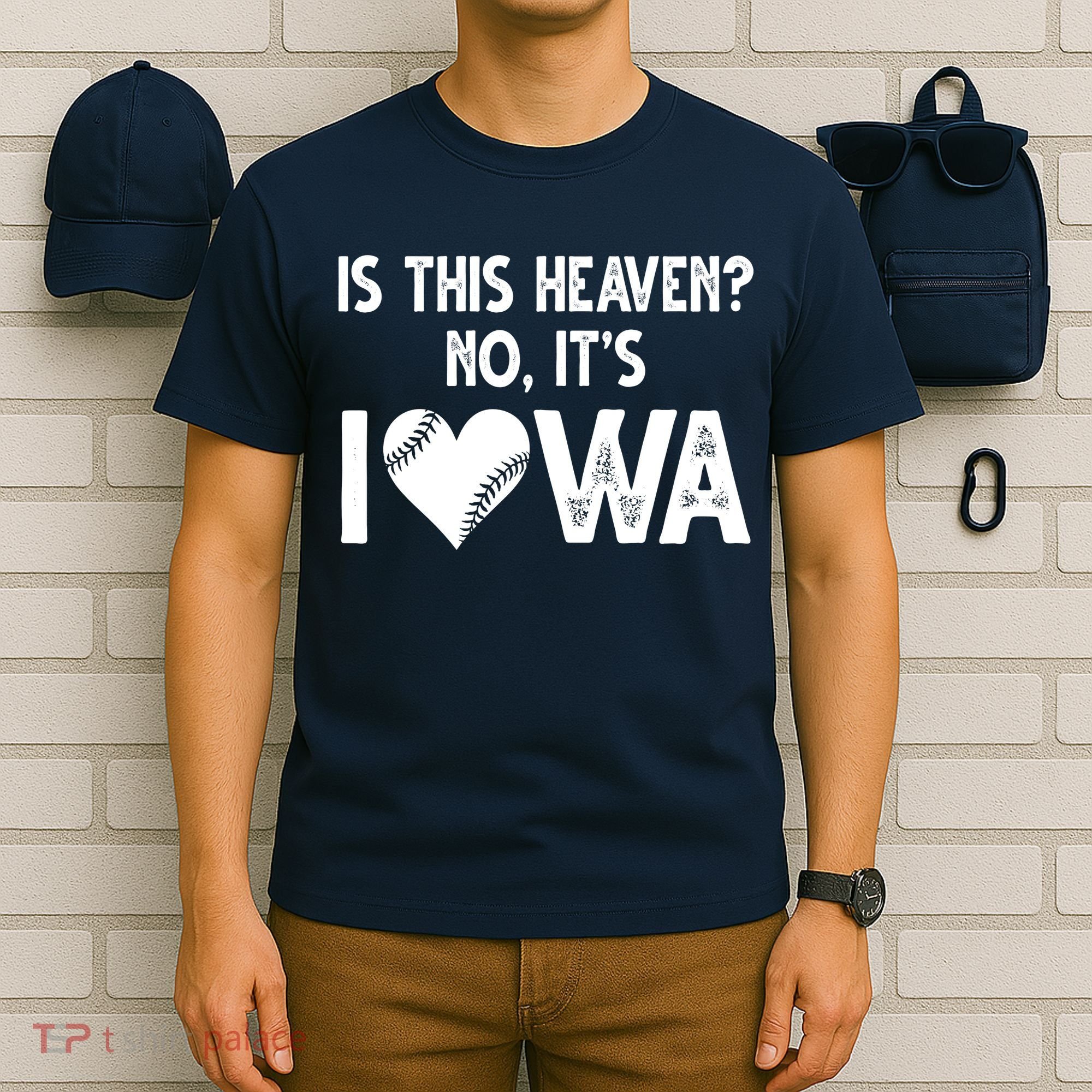 Is This Heaven No It's Iowa Baseball Lover T-Shirt