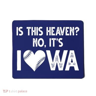 Is This Heaven No It's Iowa Baseball Lover Mousepad