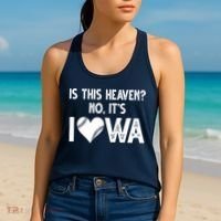 Is This Heaven No It's Iowa Baseball Lover Women's Tank Top thumb 2