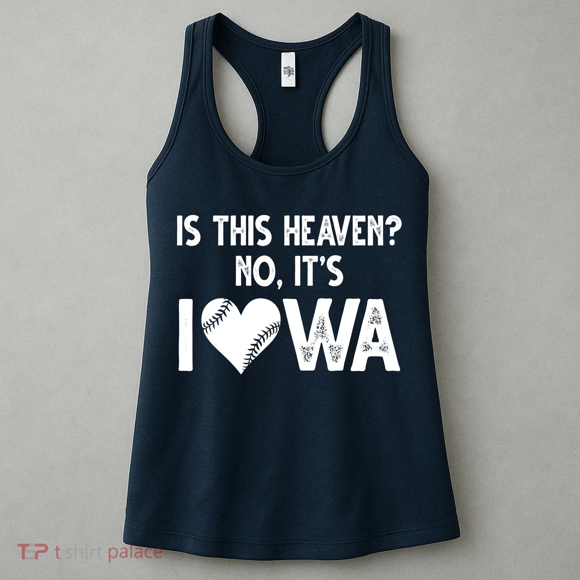 Is This Heaven No It's Iowa Baseball Lover Women's Tank Top