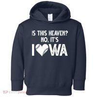 Is This Heaven No It's Iowa Baseball Lover Toddler Hoodie thumb 0