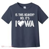 Is This Heaven No It's Iowa Baseball Lover Toddler T-Shirt thumb 0