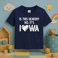 Is This Heaven No It's Iowa Baseball Lover Toddler T-Shirt thumb 3