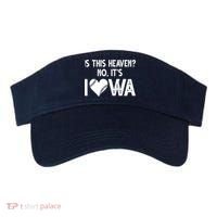 Is This Heaven No It's Iowa Baseball Lover Visor thumb 0