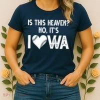 Is This Heaven No It's Iowa Baseball Lover Women's T-Shirt thumb 2