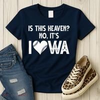 Is This Heaven No It's Iowa Baseball Lover Women's T-Shirt thumb 3