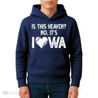 Is This Heaven No It's Iowa Baseball Lover Kids Hoodie thumb 4