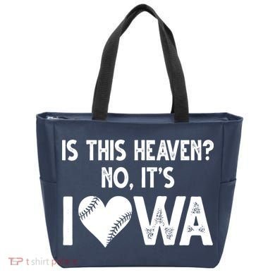 Is This Heaven No It's Iowa Baseball Lover Tote Bag