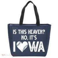 Is This Heaven No It's Iowa Baseball Lover Tote Bag thumb 0