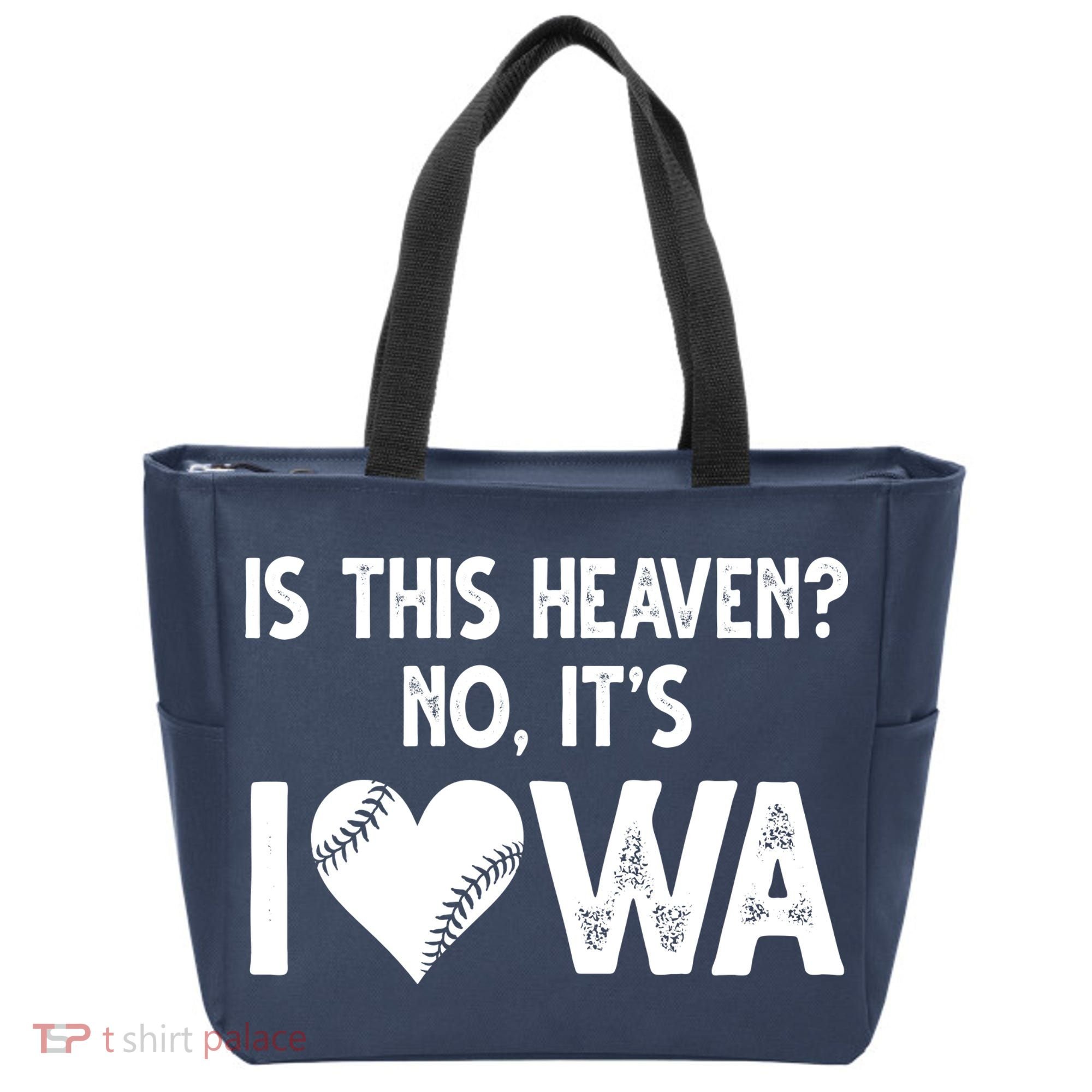 Is This Heaven No It's Iowa Baseball Lover Tote Bag