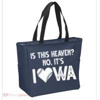 Is This Heaven No It's Iowa Baseball Lover Tote Bag thumb 2