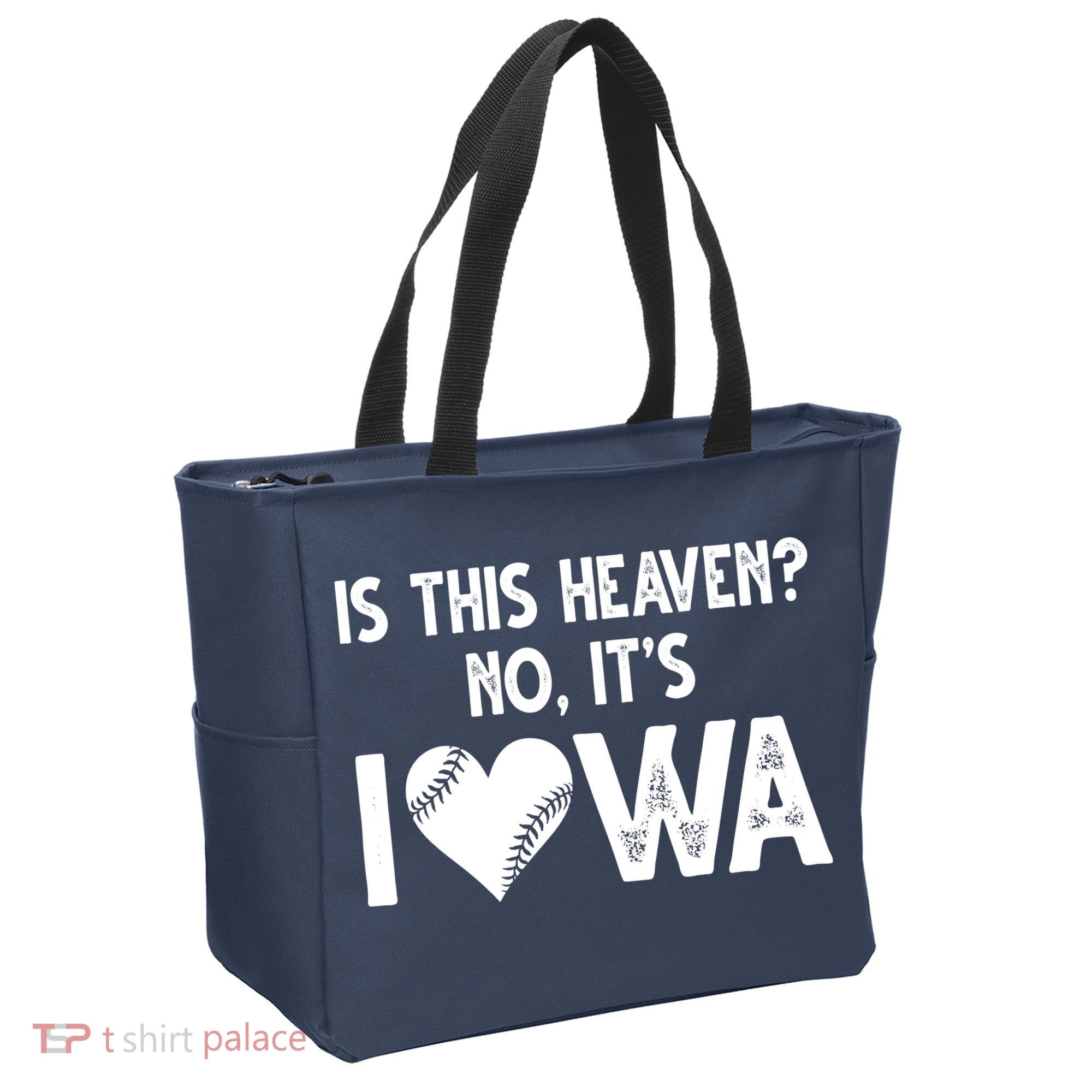 Is This Heaven No It's Iowa Baseball Lover Tote Bag