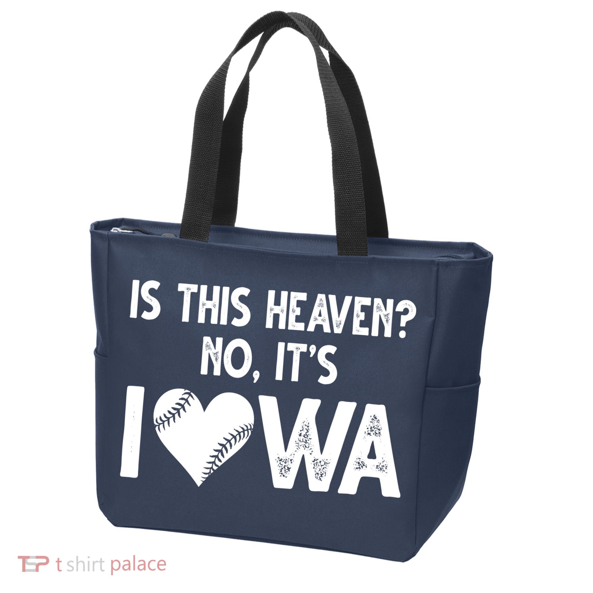Is This Heaven No It's Iowa Baseball Lover Tote Bag