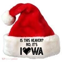 Is This Heaven No It's Iowa Baseball Lover Santa Hat thumb 0