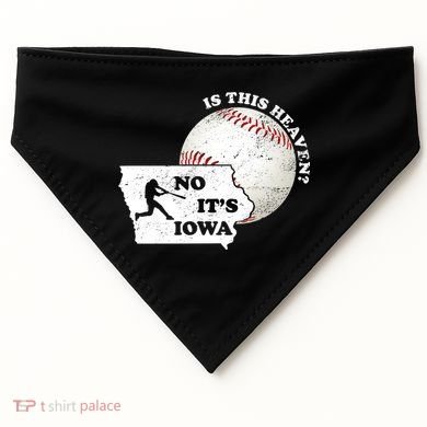 Is This Heaven? No It's Iowa USA-Made Doggie Bandana