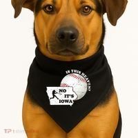 Is This Heaven? No It's Iowa USA-Made Doggie Bandana thumb 1