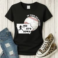 Is This Heaven? No It's Iowa Women's T-Shirt thumb 3